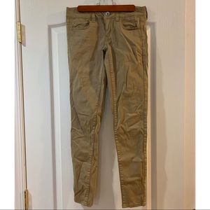 Khaki Stretch Jeggings